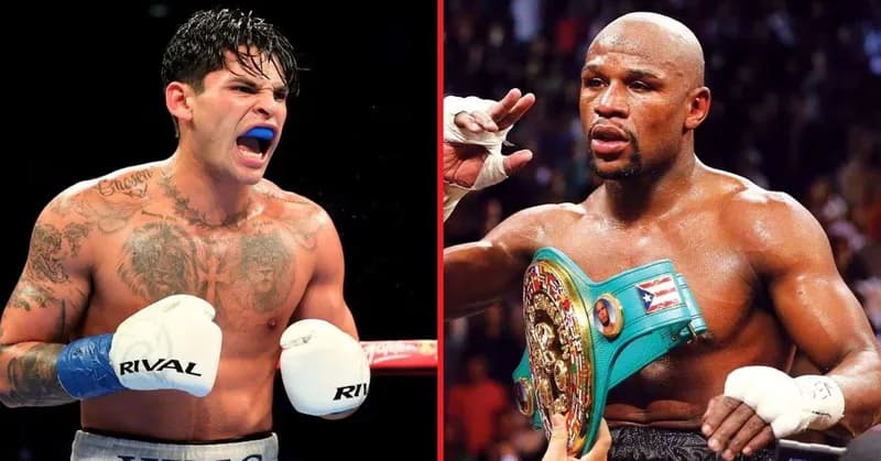 Amir Khan sums up Floyd Mayweathers chances of beating Ryan Garcia in comeback fight at 49