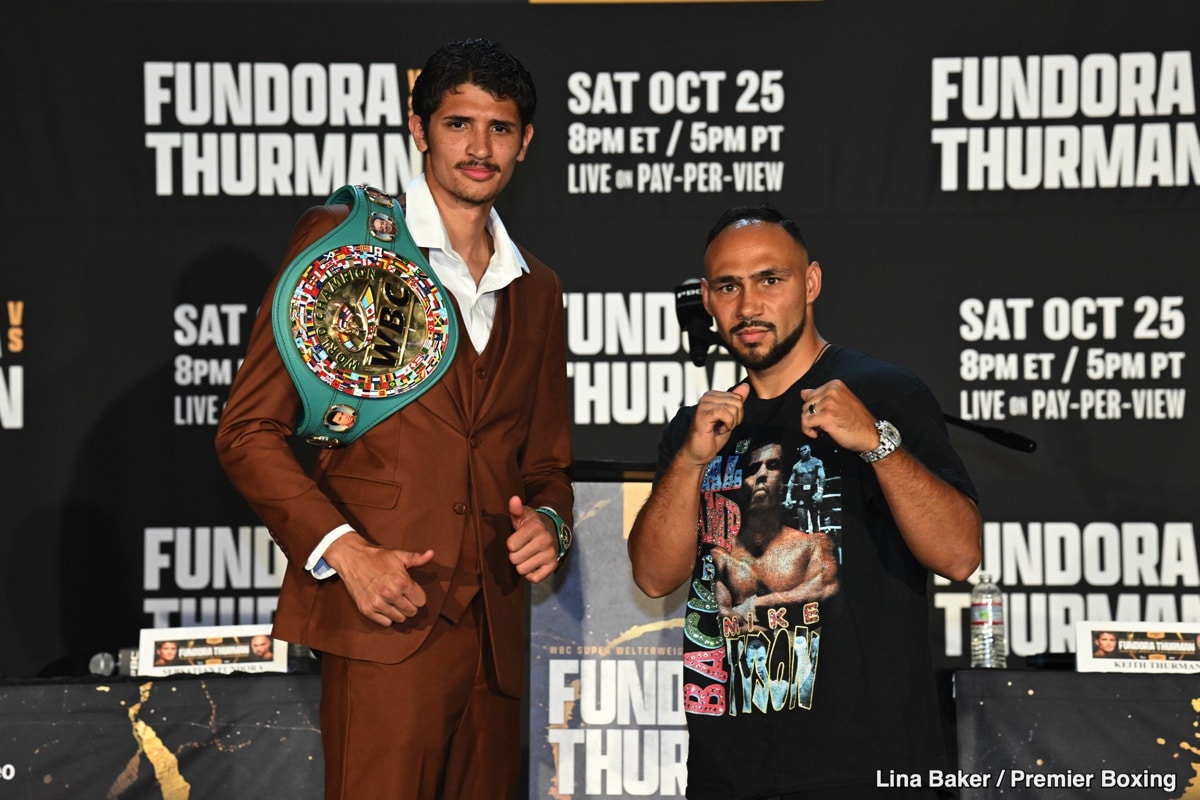 KEITH THURMAN GIUSTIFICA LA SUA CHANCE TITOLATA CITANDO L’INFORTUNIO DEL 2024