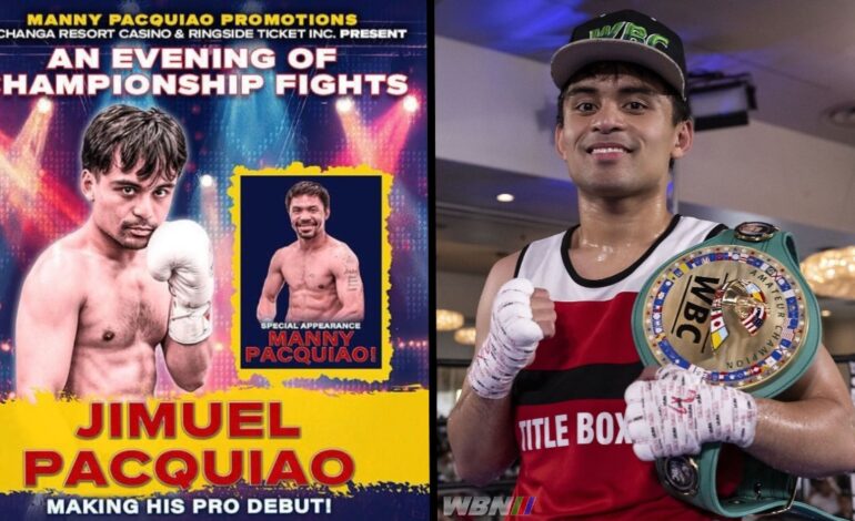 Emmanuel Pacquiao Jr. Professionista: Debutto 29 Novembre | Analisi