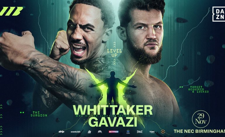 Ben Whittaker vs Gavazi: Match il 29 Novembre a Birmingham