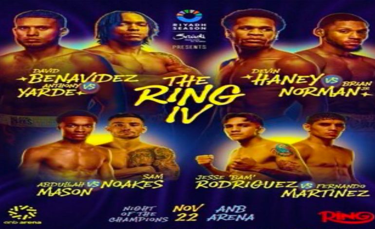 La Notte dei Campioni Riad 2025: Rodriguez, Benavidez, Haney