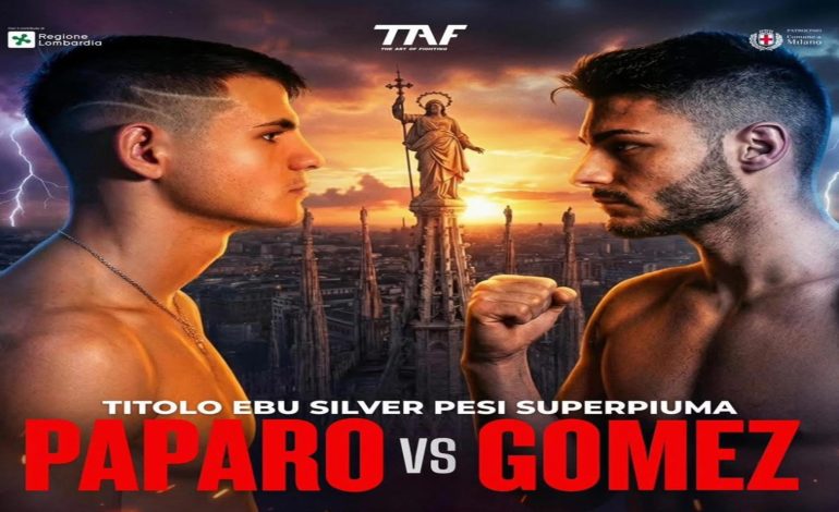 Paparo sfida Juan Felix Gomez per il titolo EBU Silver superpiuma