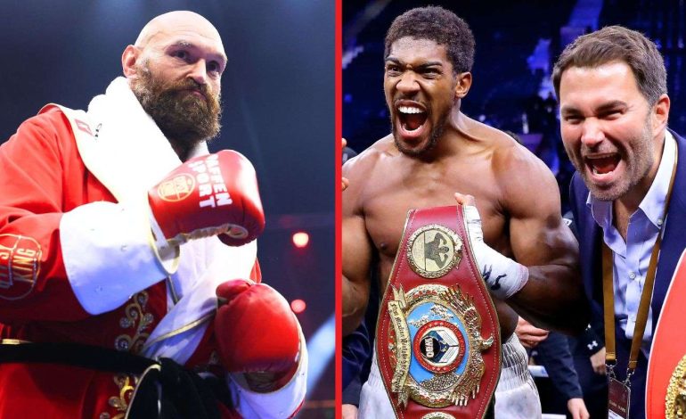 Eddie Hearn smentisce Joshua vs Fury: “Non è stato firmato nulla, notizia completamente falsa”