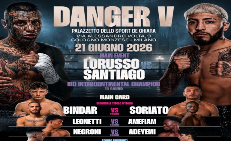 Boxe a Cologno Monzese: Lorusso-Santiago e Bindar protagonisti il 21 giugno